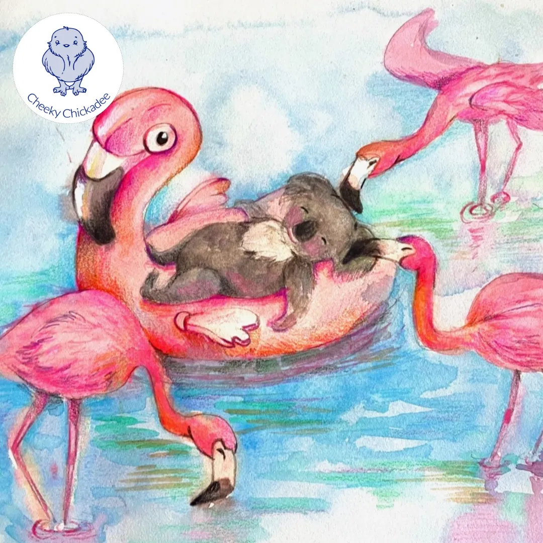 Flamingo Koala Kids' Rash Top