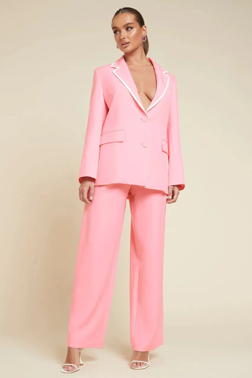FRANCESCA BLAZER - PINK (ONLINE ONLY)