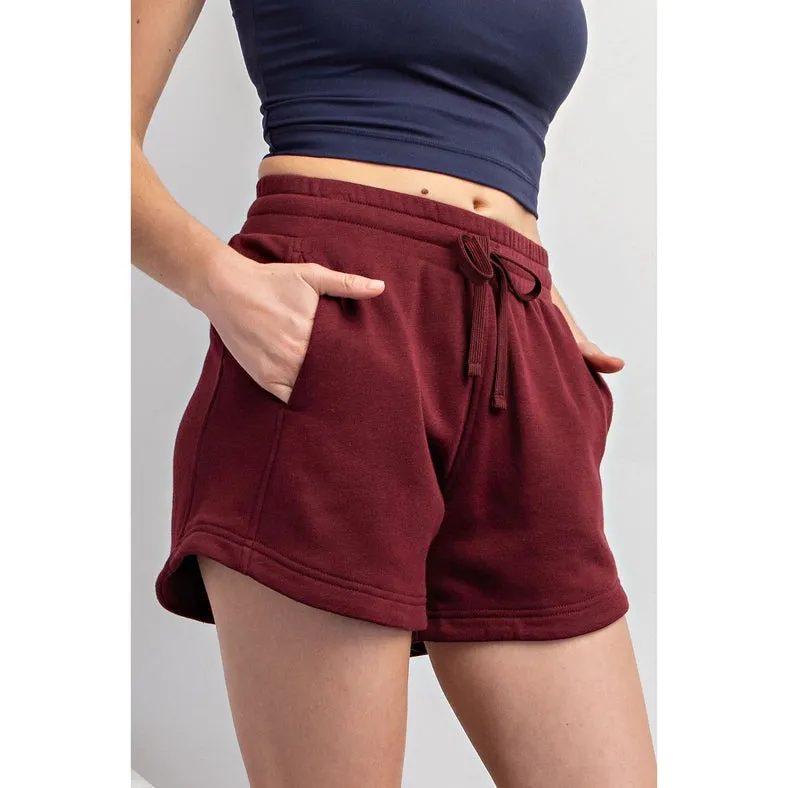 French Terry Basic Short Burgundy