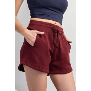 French Terry Basic Short Burgundy
