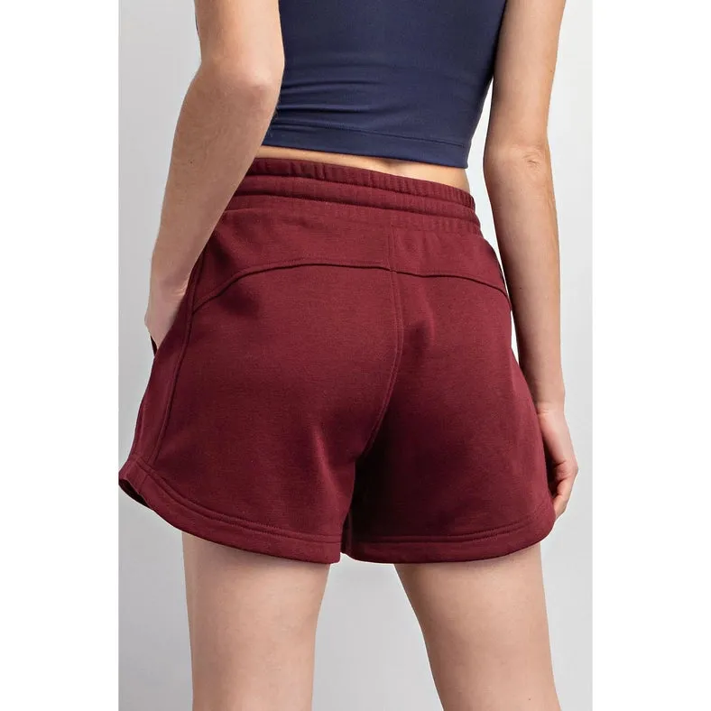French Terry Basic Short Burgundy