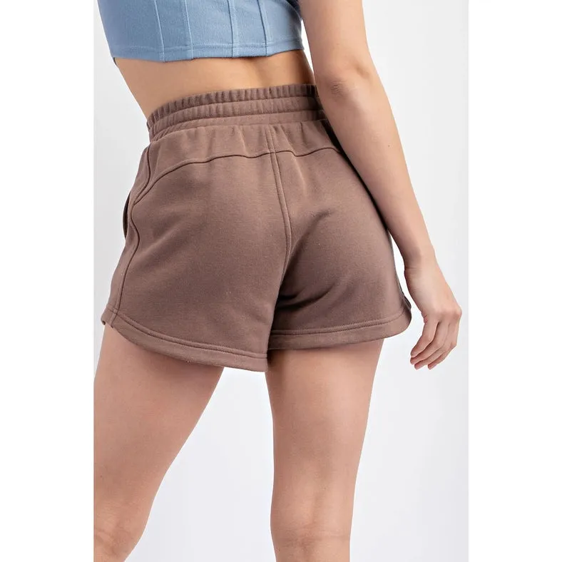 French Terry Basic Short Smoky Brown