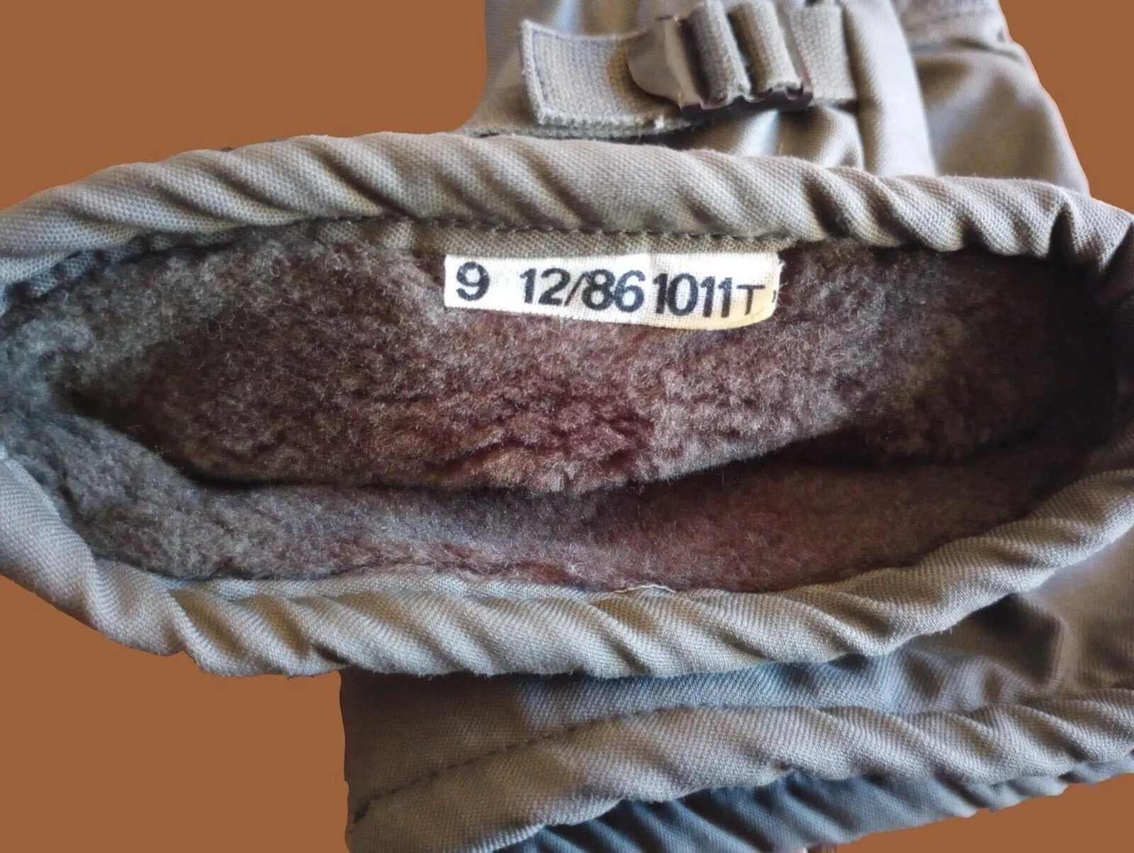 GERMAN MILITARY LINED MITTENS ARMY COLD WEATHER LEATHER PALMS SURPLUS