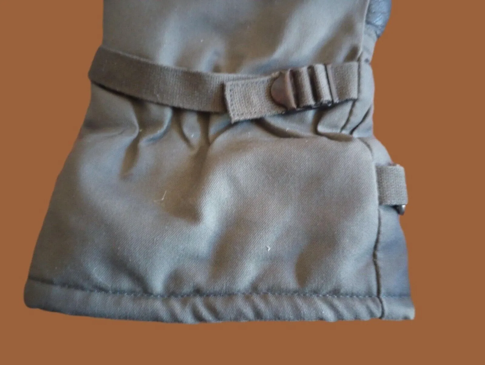 GERMAN MILITARY LINED MITTENS ARMY COLD WEATHER LEATHER PALMS SURPLUS