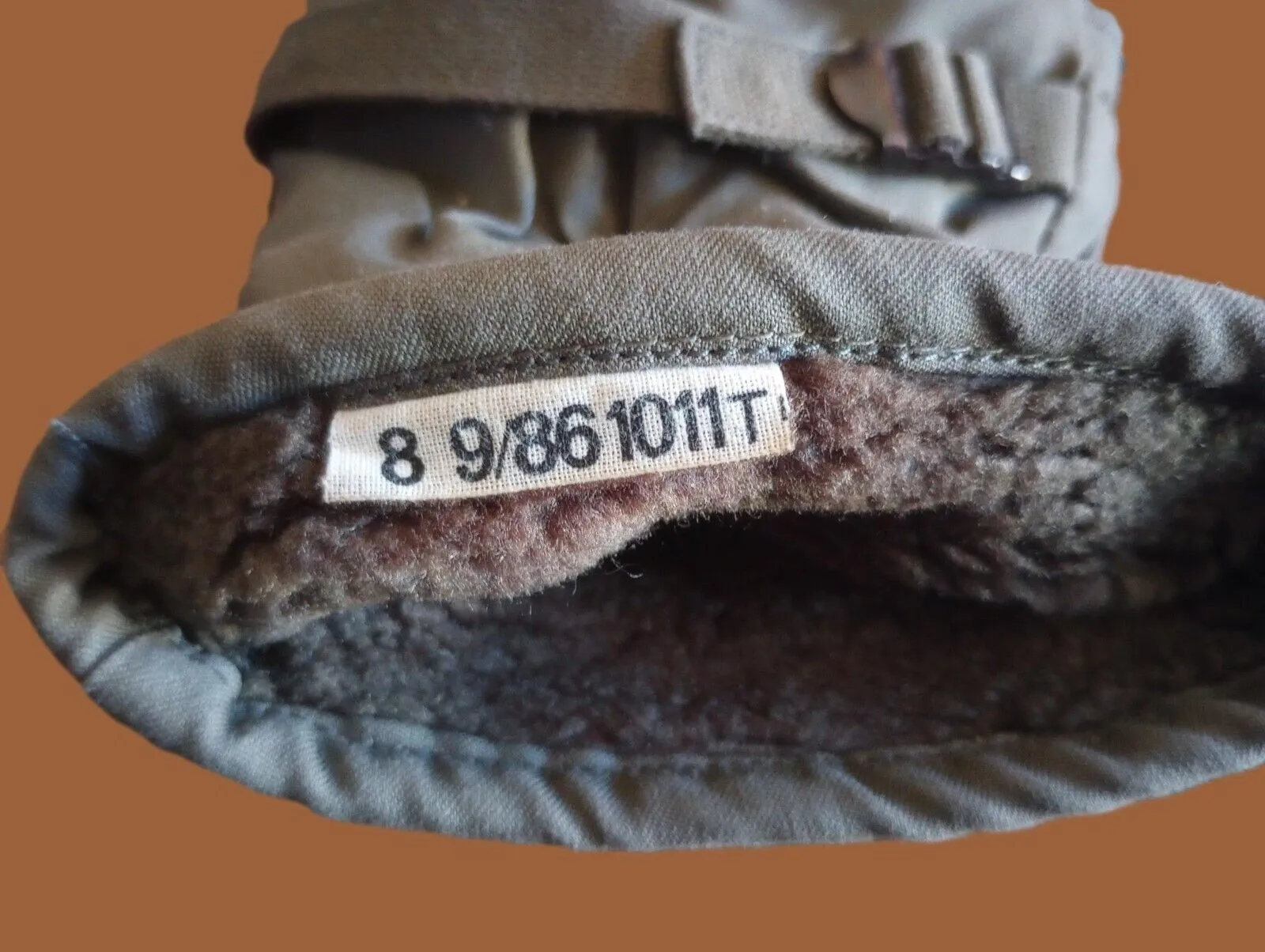 GERMAN MILITARY LINED MITTENS ARMY COLD WEATHER LEATHER PALMS SURPLUS