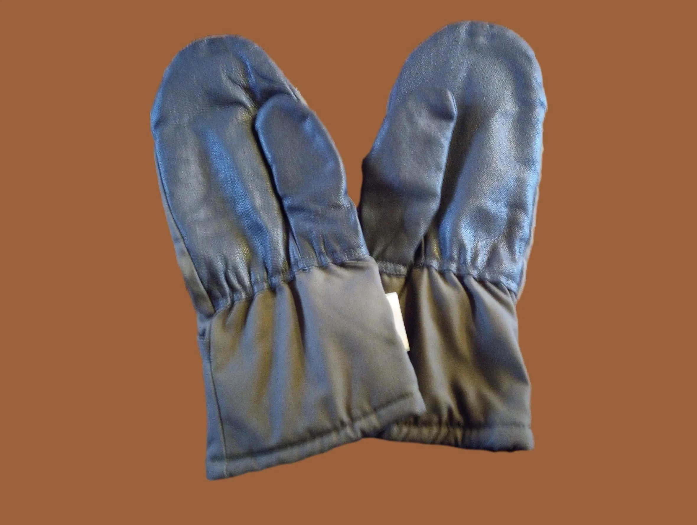 GERMAN MILITARY LINED MITTENS ARMY COLD WEATHER LEATHER PALMS SURPLUS