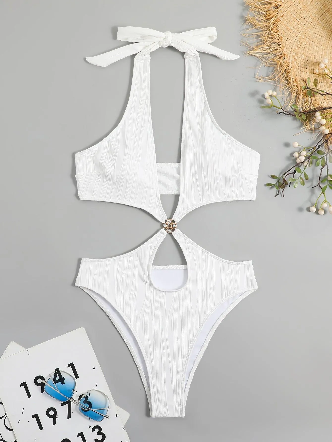 GFIT® New Sexy One Piece Cross Type Bikinis Set