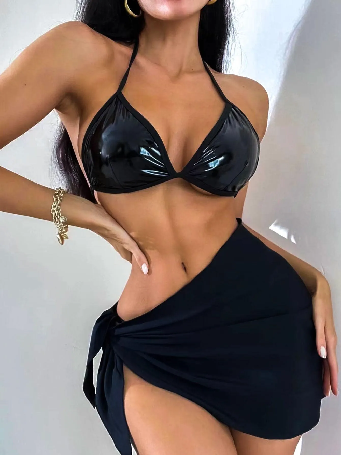 GFIT® New Sexy Three-piece Cover Up Bikini Sets