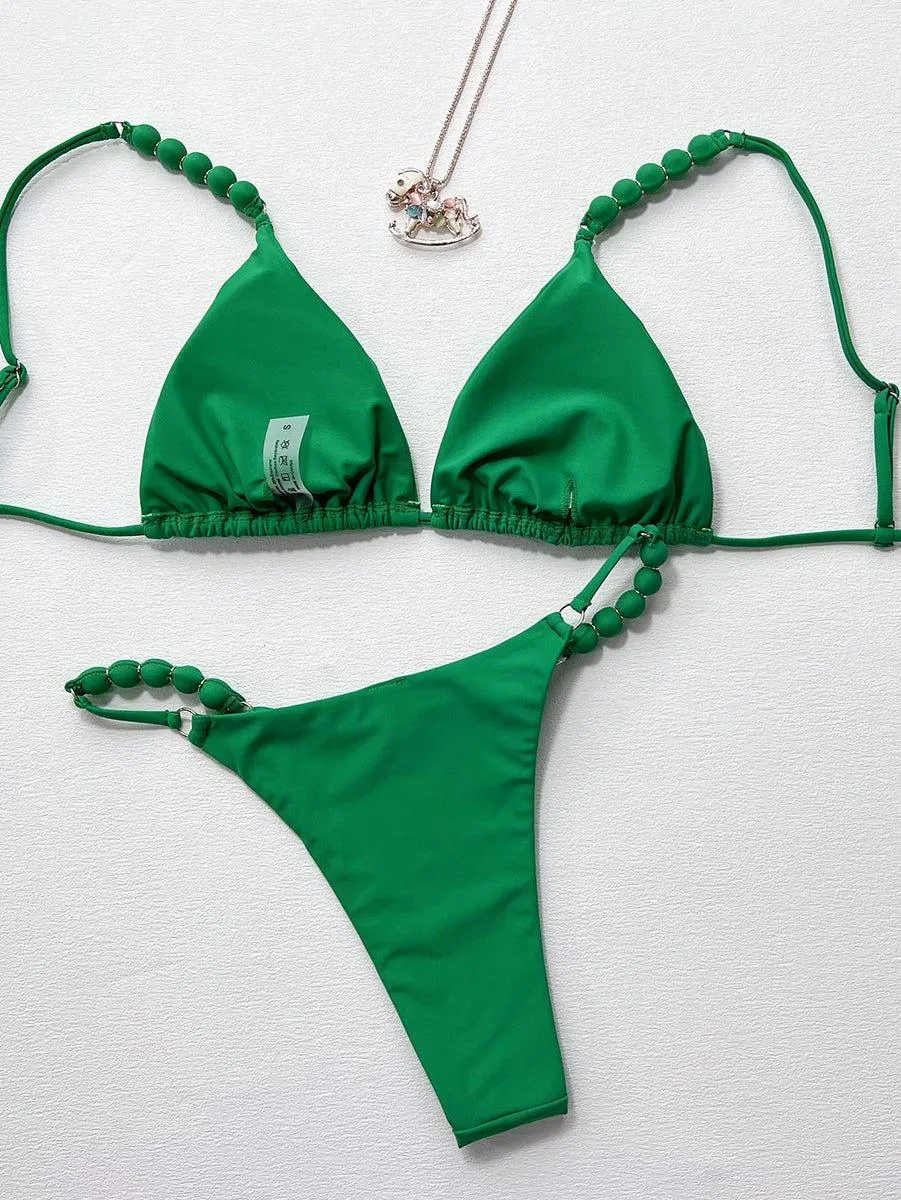 GFIT® Sexy Green Triangle Bikini Sets