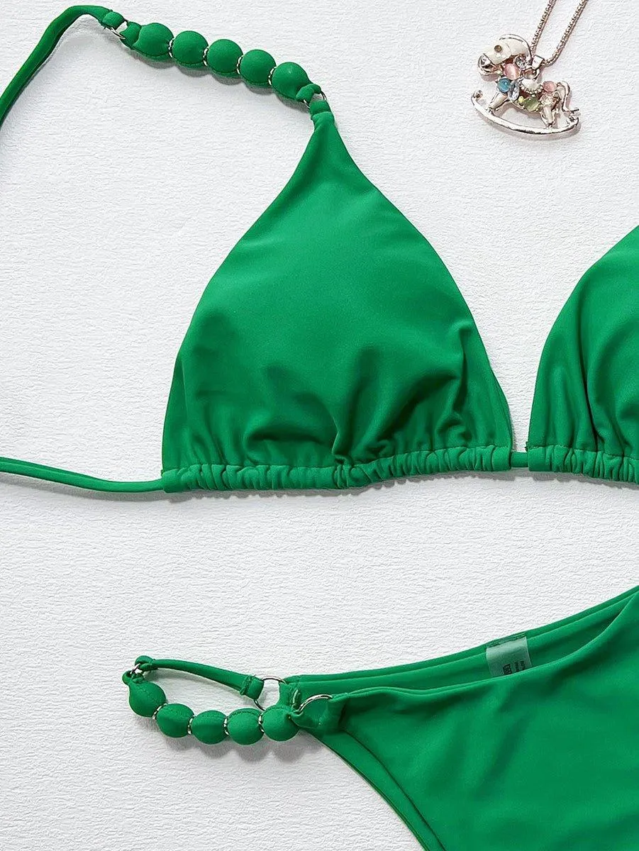 GFIT® Sexy Green Triangle Bikini Sets