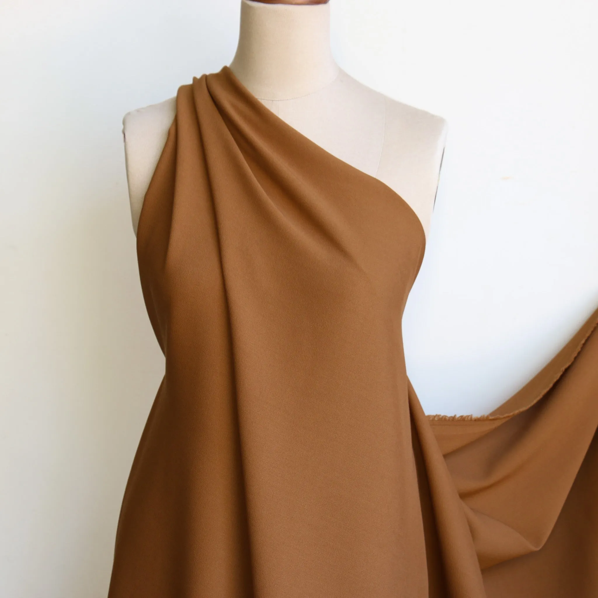 Gisella Chestnut Wool Twill