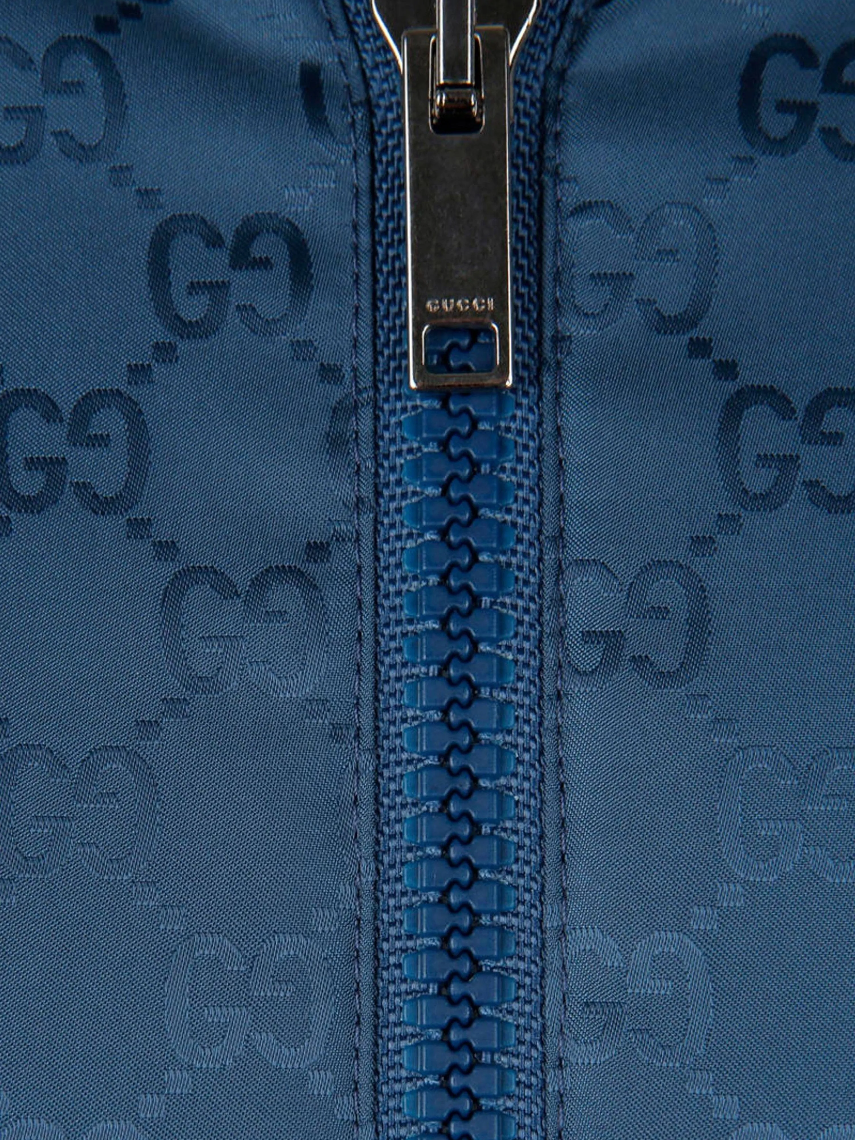 Gucci Boys and Blue GG Windbreaker Jacket