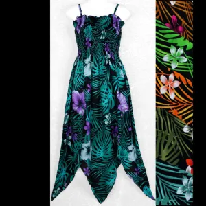 Hibiscus Frangipani Fairy Sarong Dress