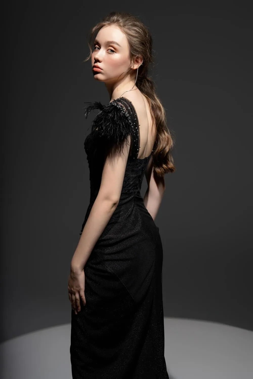 Izzy Sarong Chest Cup Lace Midi Dress