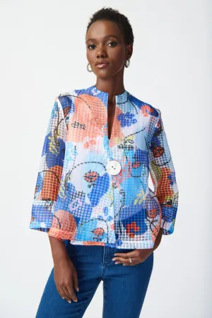 Joseph Ribkoff Jacket 241191 Vanilla/Multi