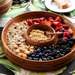 Juliska Wooden Chip and Dip Tray