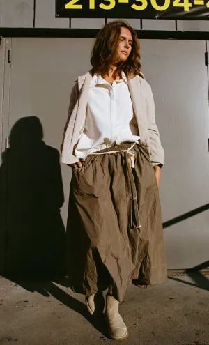KHAKI TECH SKIRT