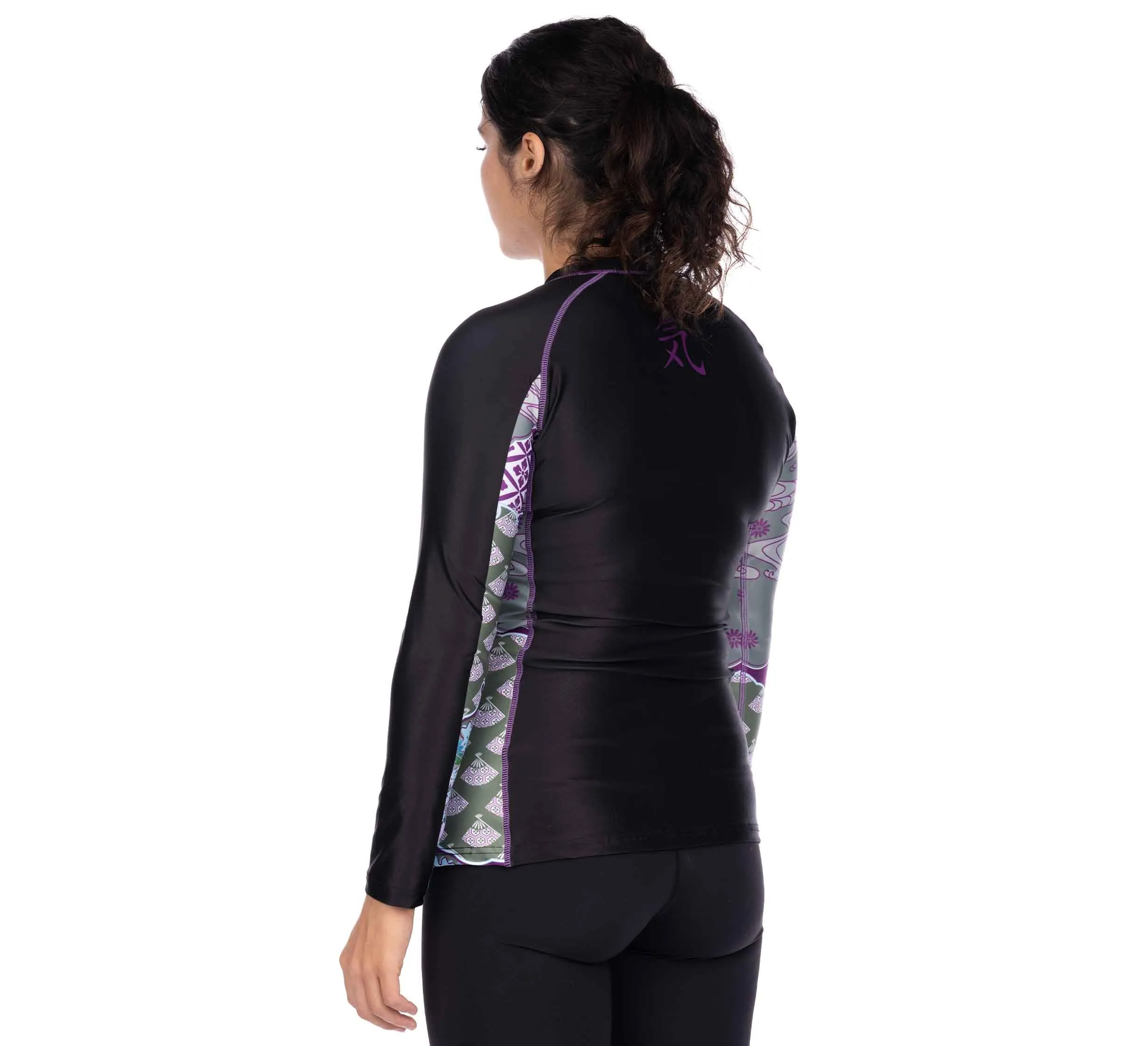 Kimono Kid's Long Sleeve Rashguard Purple