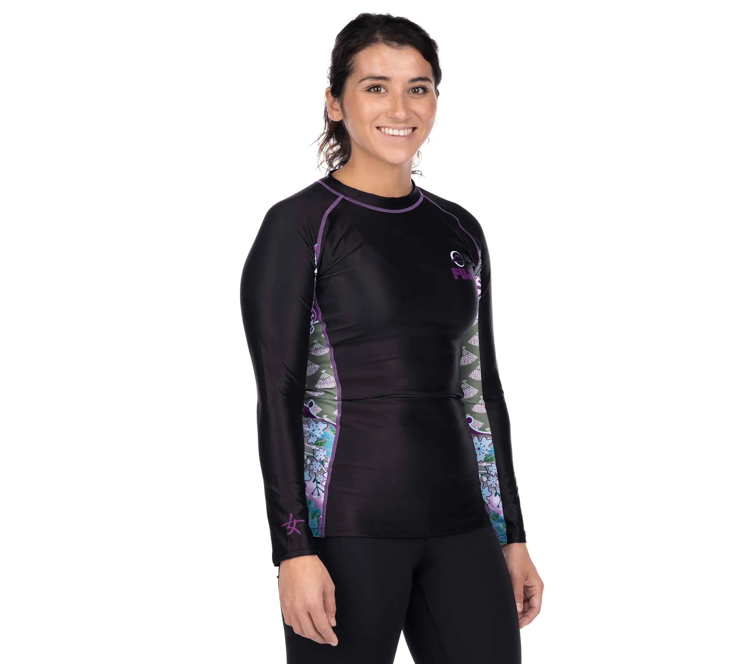 Kimono Kid's Long Sleeve Rashguard Purple