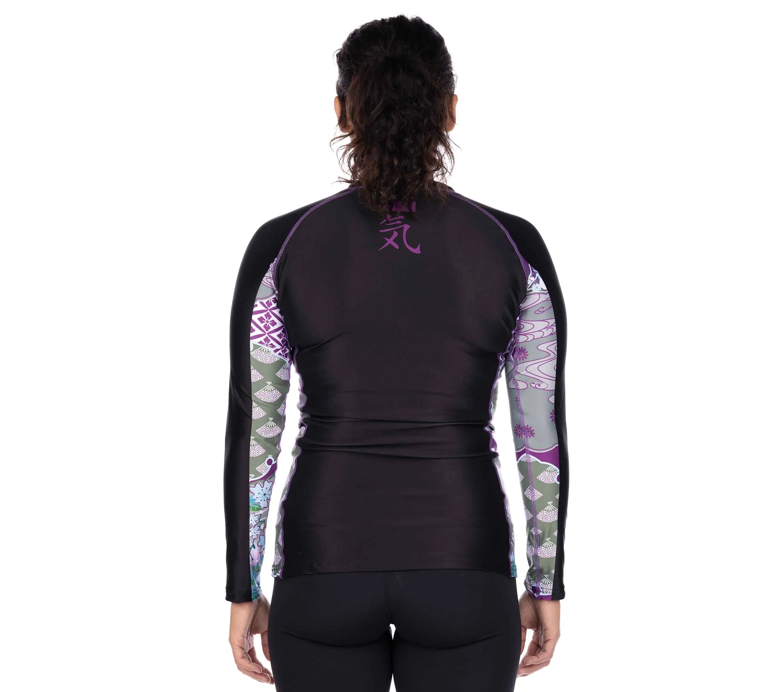 Kimono Kid's Long Sleeve Rashguard Purple
