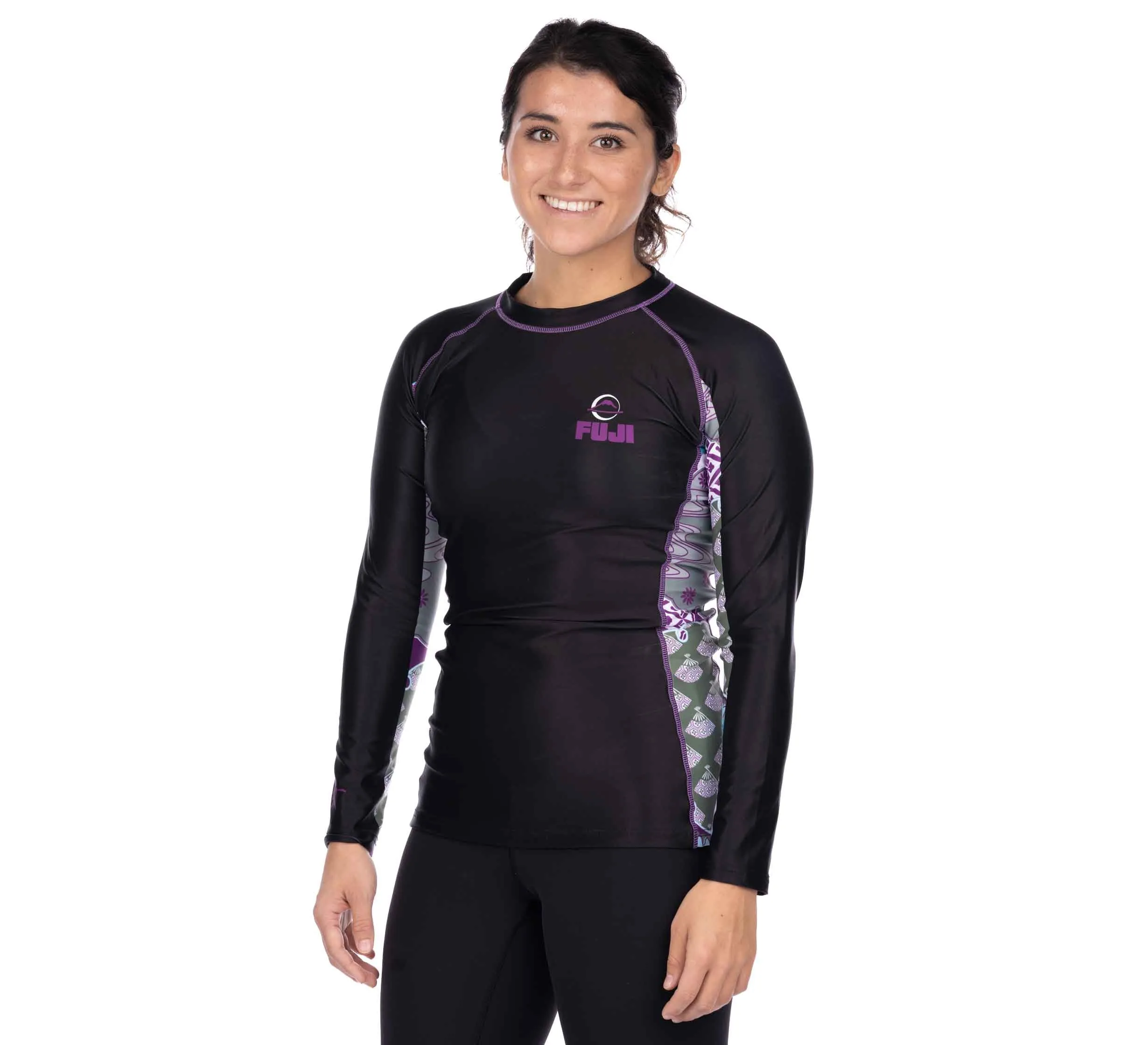 Kimono Kid's Long Sleeve Rashguard Purple