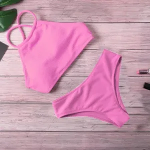 Knitted Padded Bikini Set