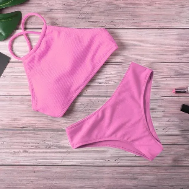 Knitted Padded Bikini Set