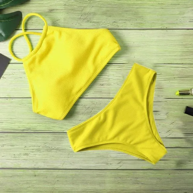 Knitted Padded Bikini Set