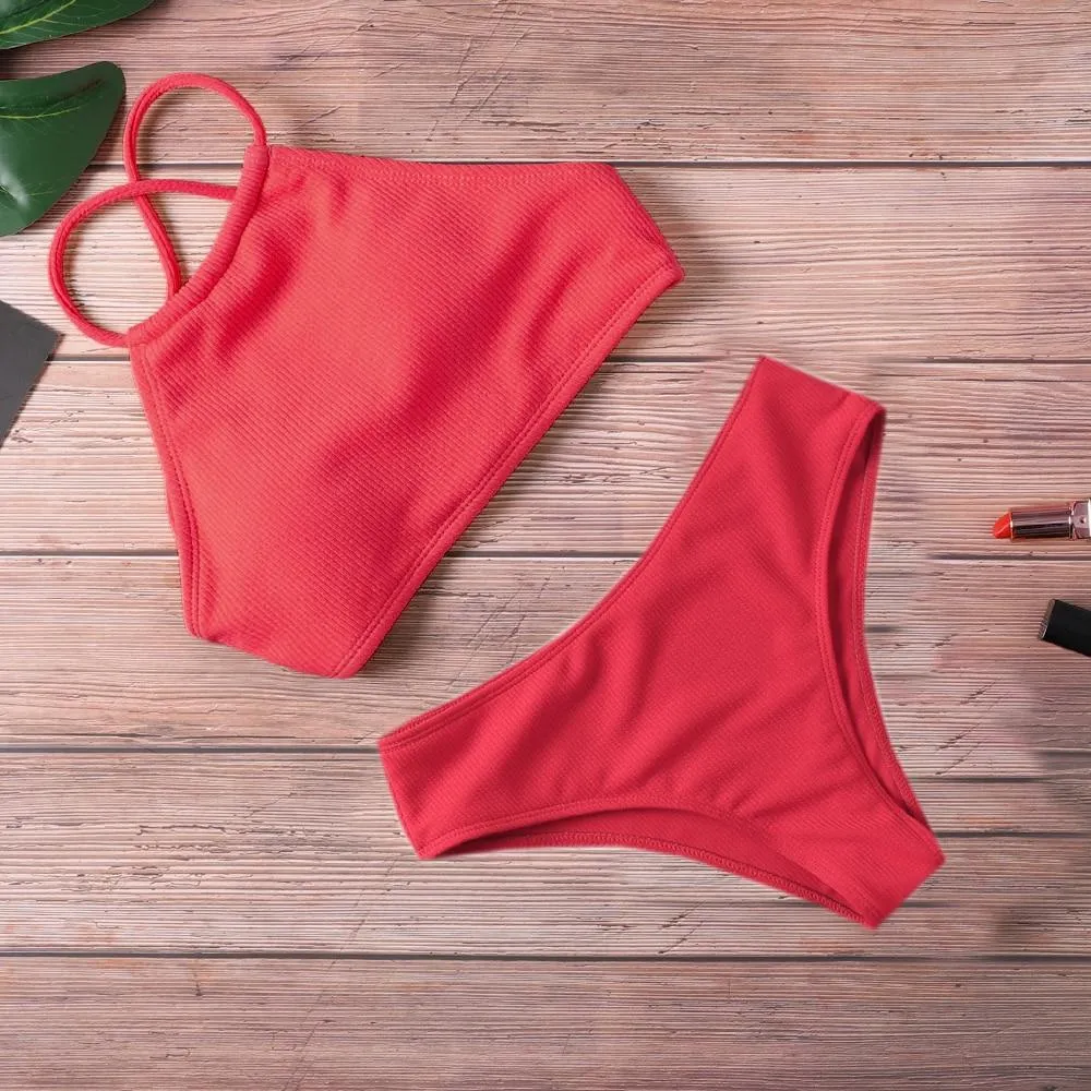 Knitted Padded Bikini Set