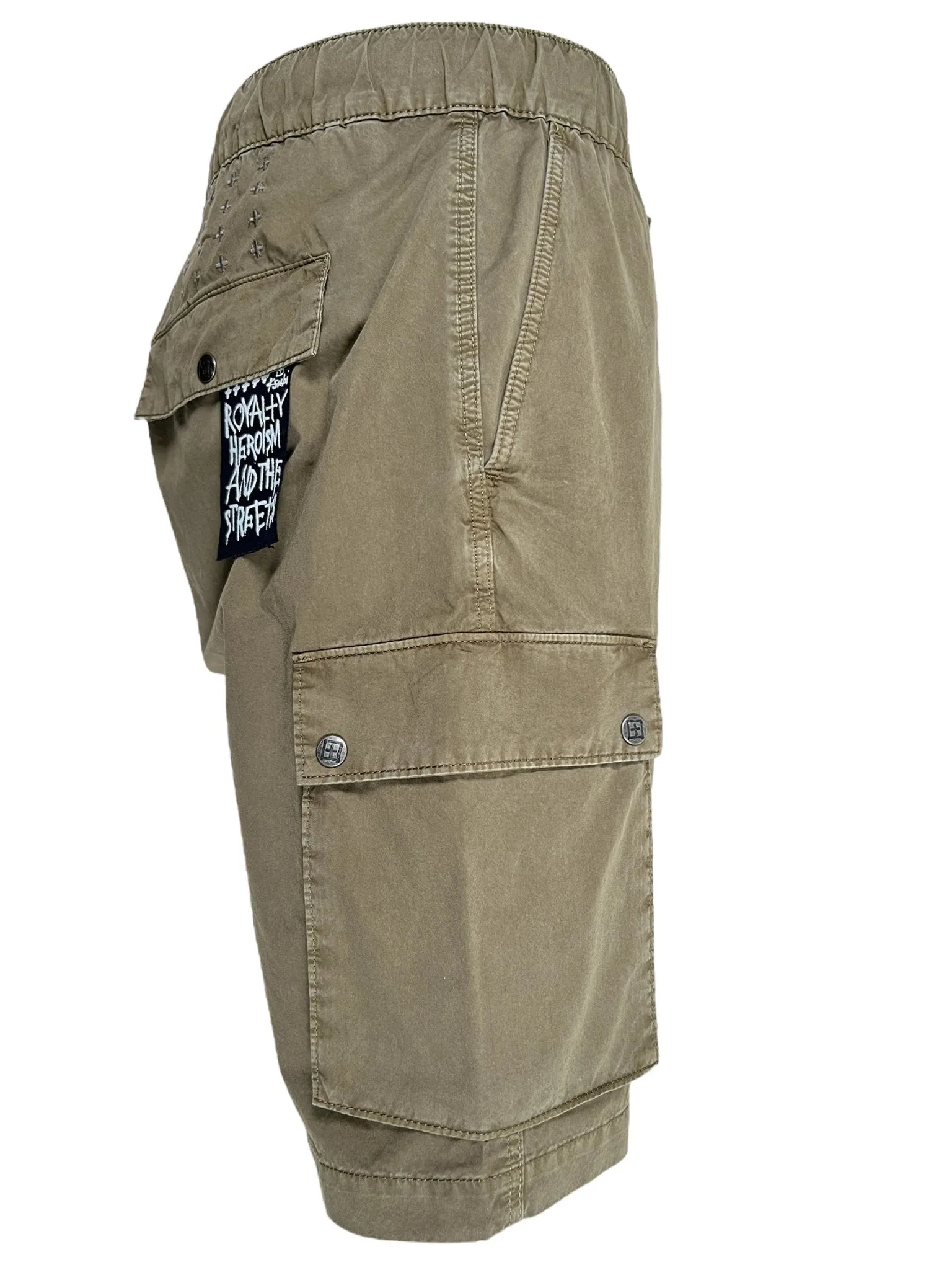 Ksubi Krush Cargo Short Army Faded Grn