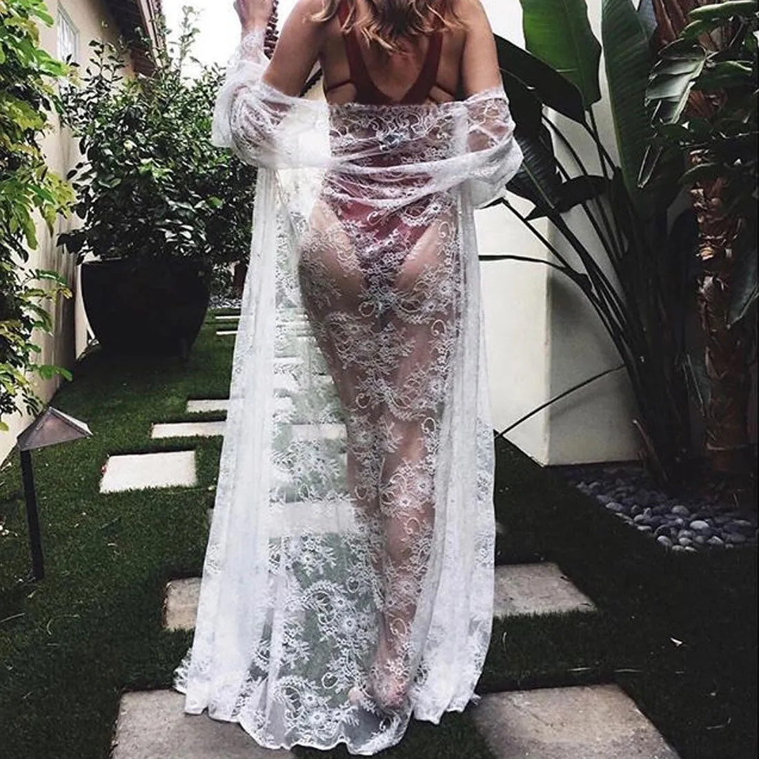 Lace beach cover Up