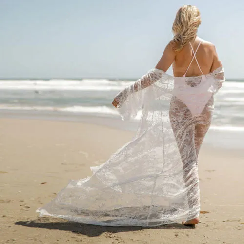 Lace beach cover Up