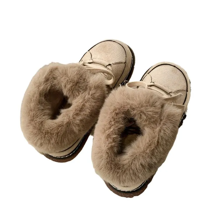 Lace up Low Top Platform Snow Boots