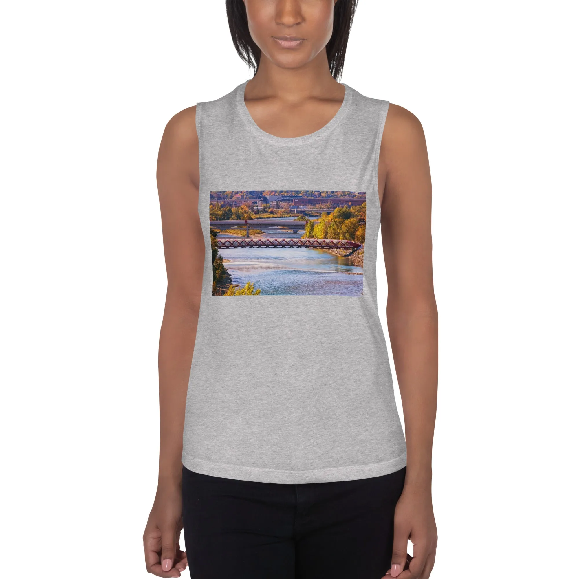 Ladies’ Muscle Tank - Peace Bridge McHugh Bluff Fall