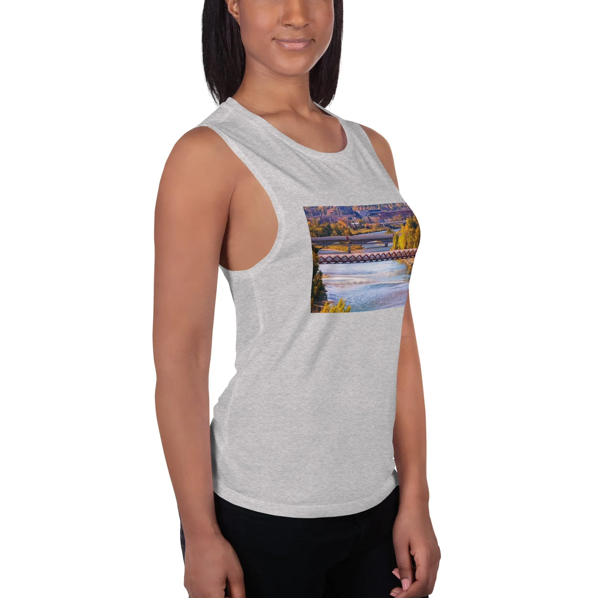 Ladies’ Muscle Tank - Peace Bridge McHugh Bluff Fall