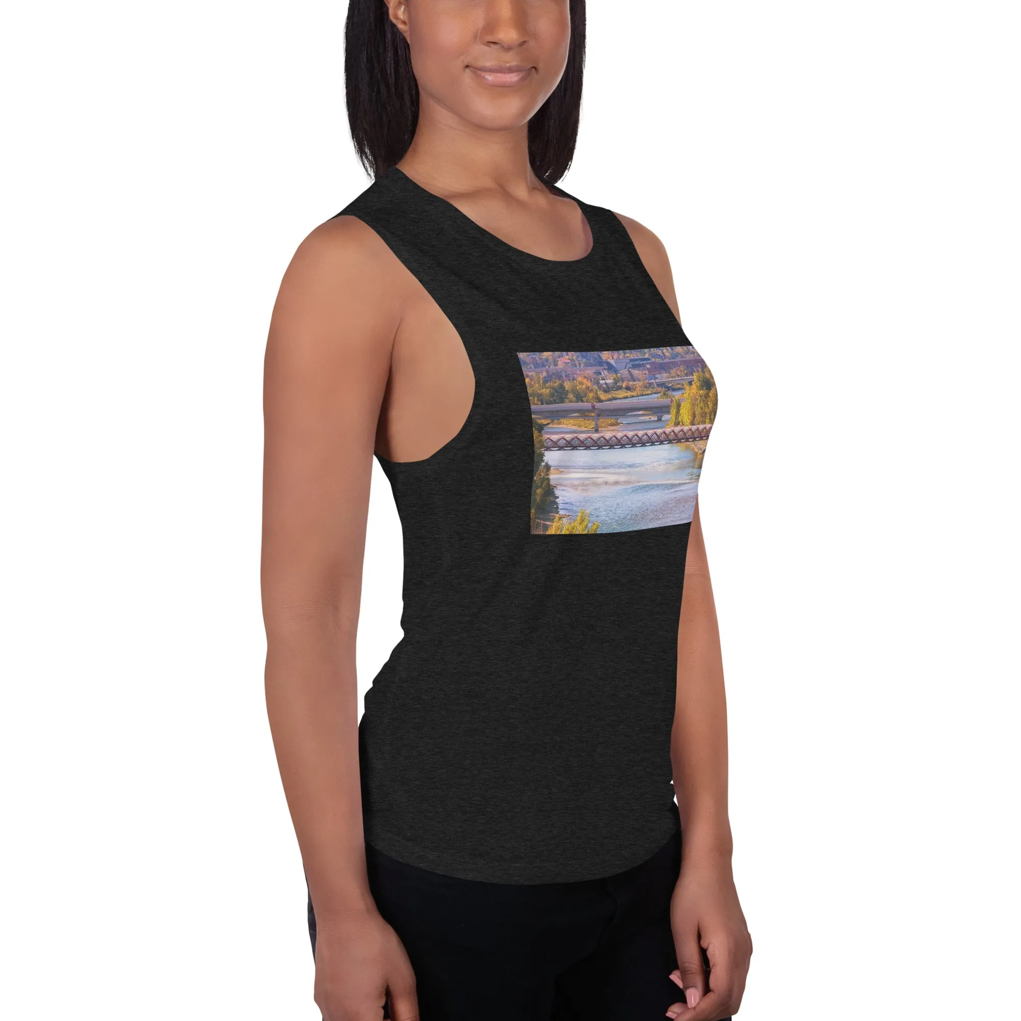 Ladies’ Muscle Tank - Peace Bridge McHugh Bluff Fall