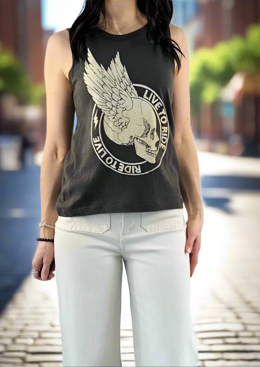 LIVE TO RIDE MUSCLE TEE
