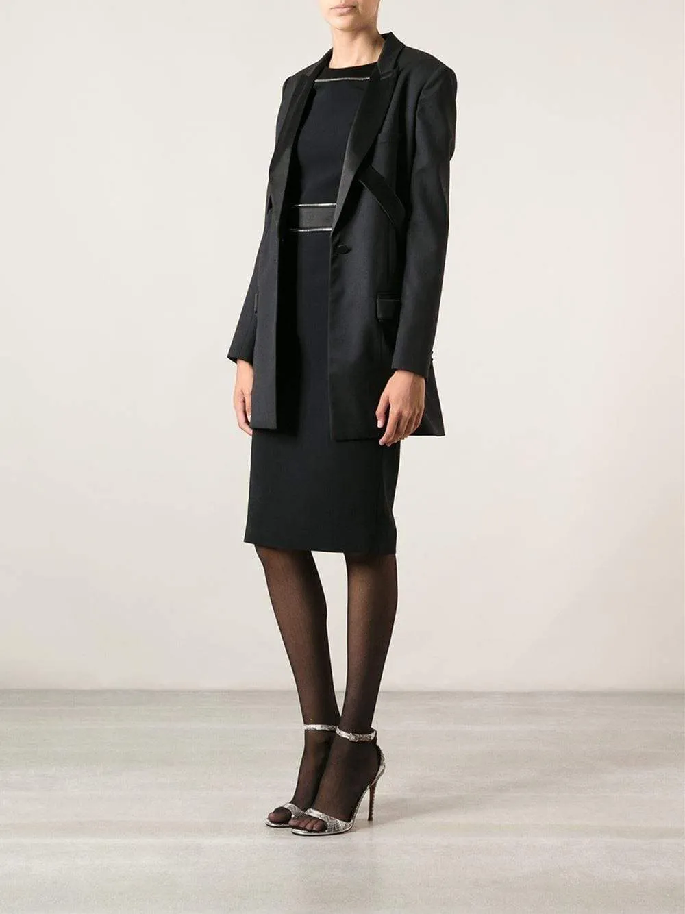 Long Tuxedo Blazer