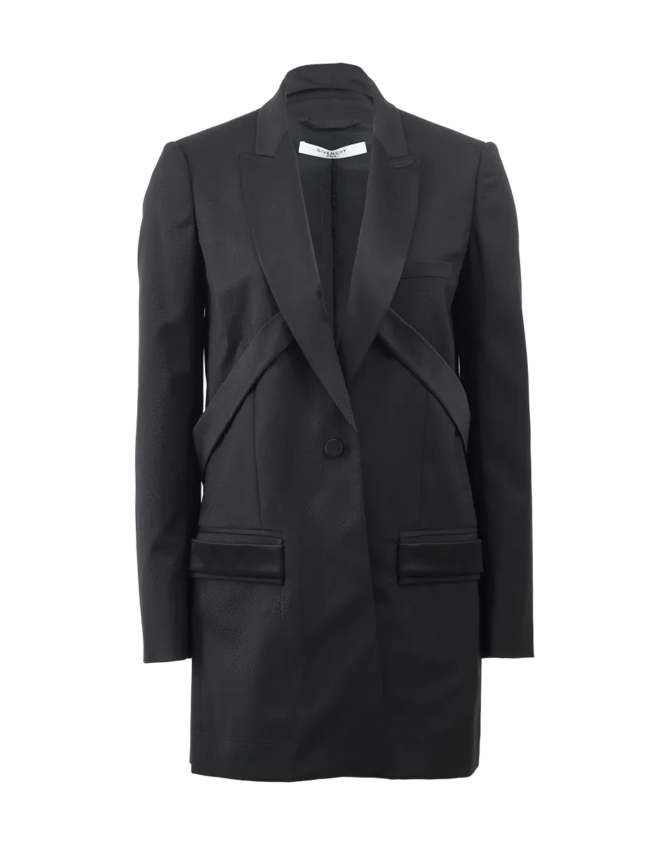 Long Tuxedo Blazer