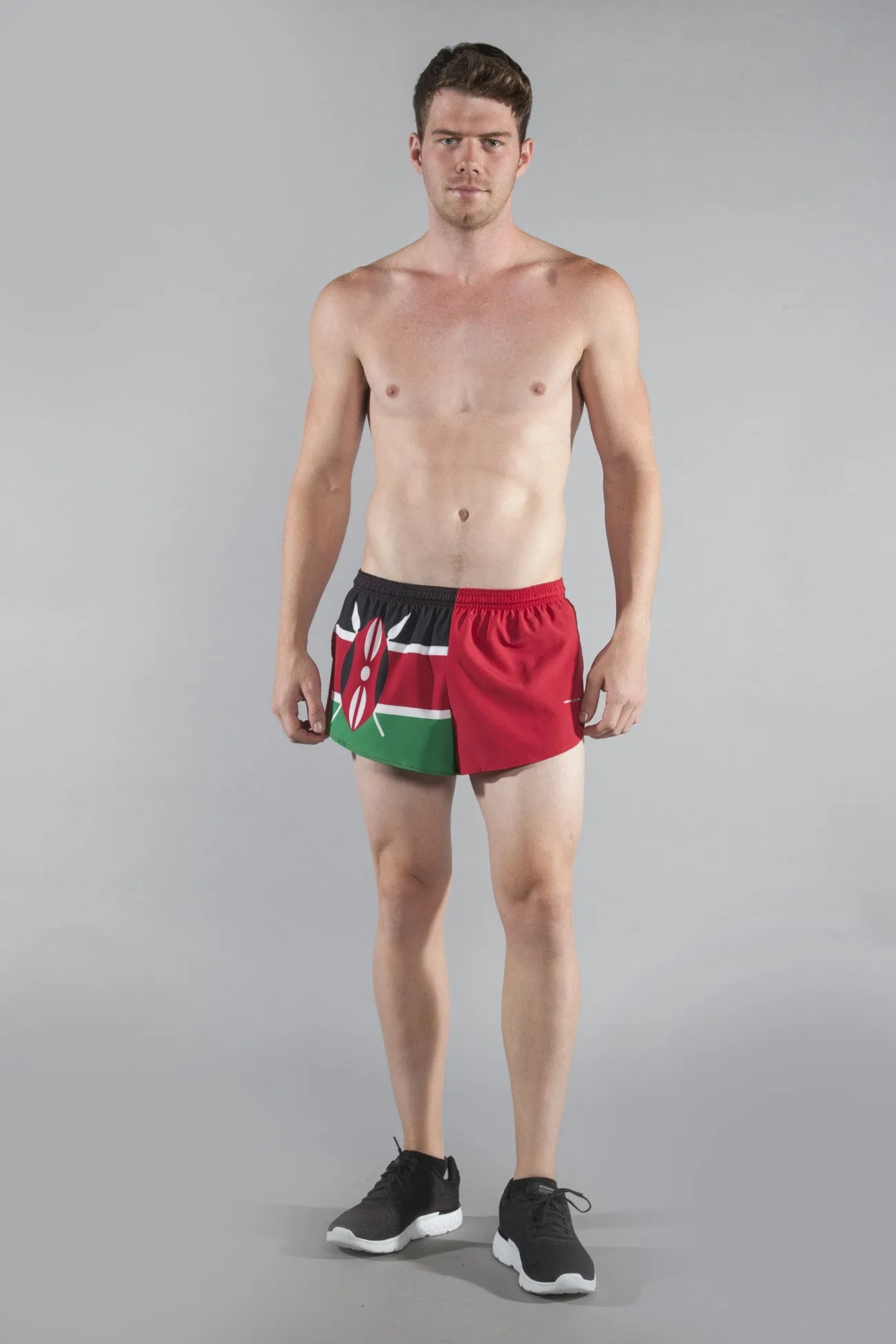 Men's 1" Elite Split Shorts- Kenya