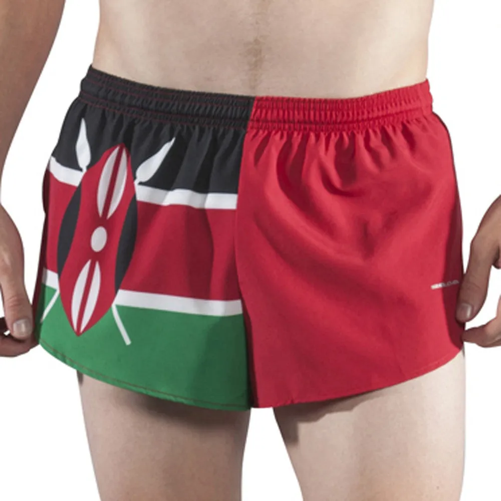 Men's 1" Elite Split Shorts- Kenya