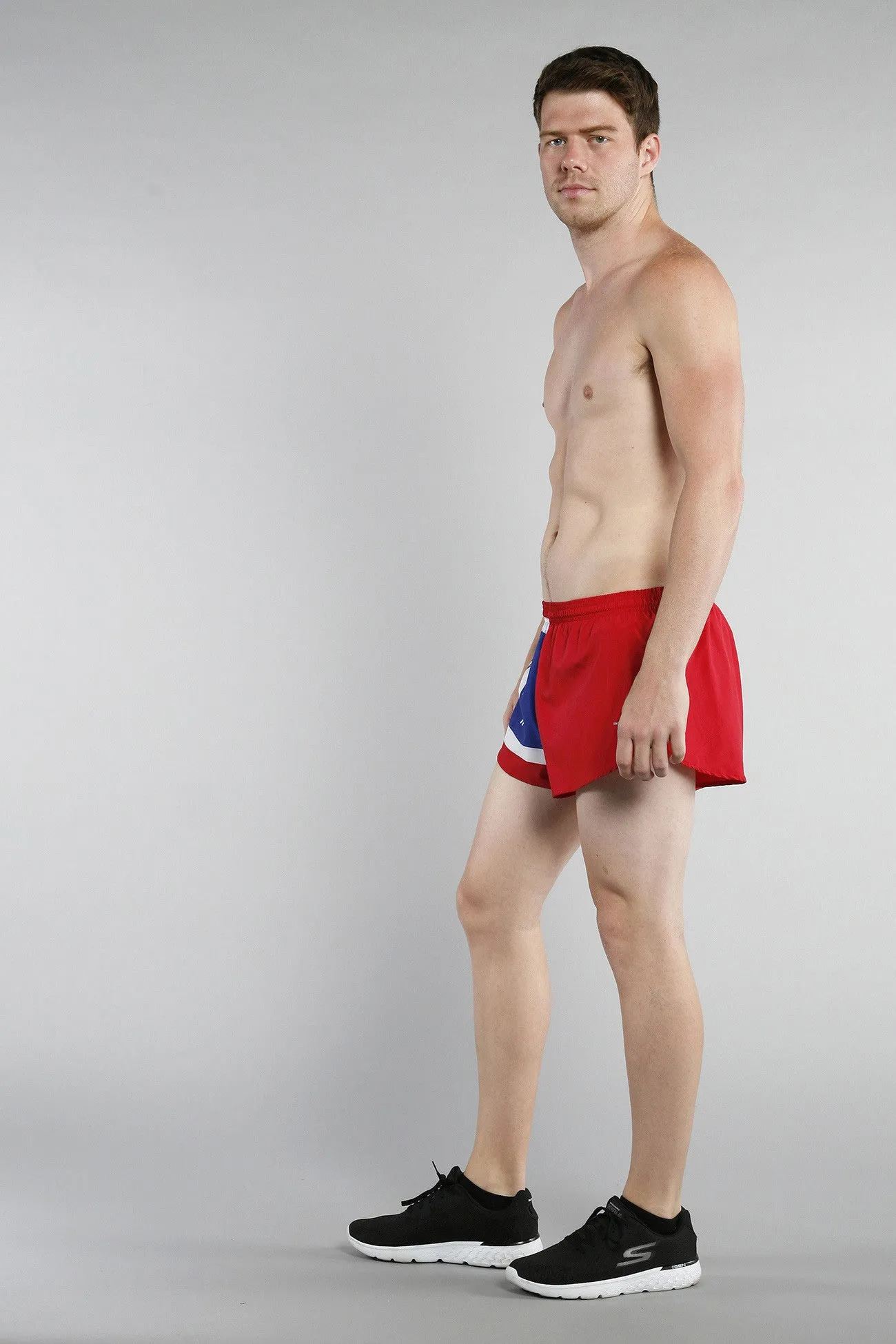 Men's 1" Elite Split Shorts- Wyoming