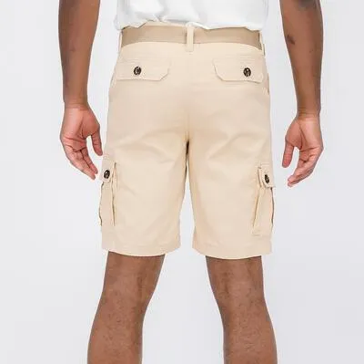 Men's Belted Cargo Shorts with Belt
