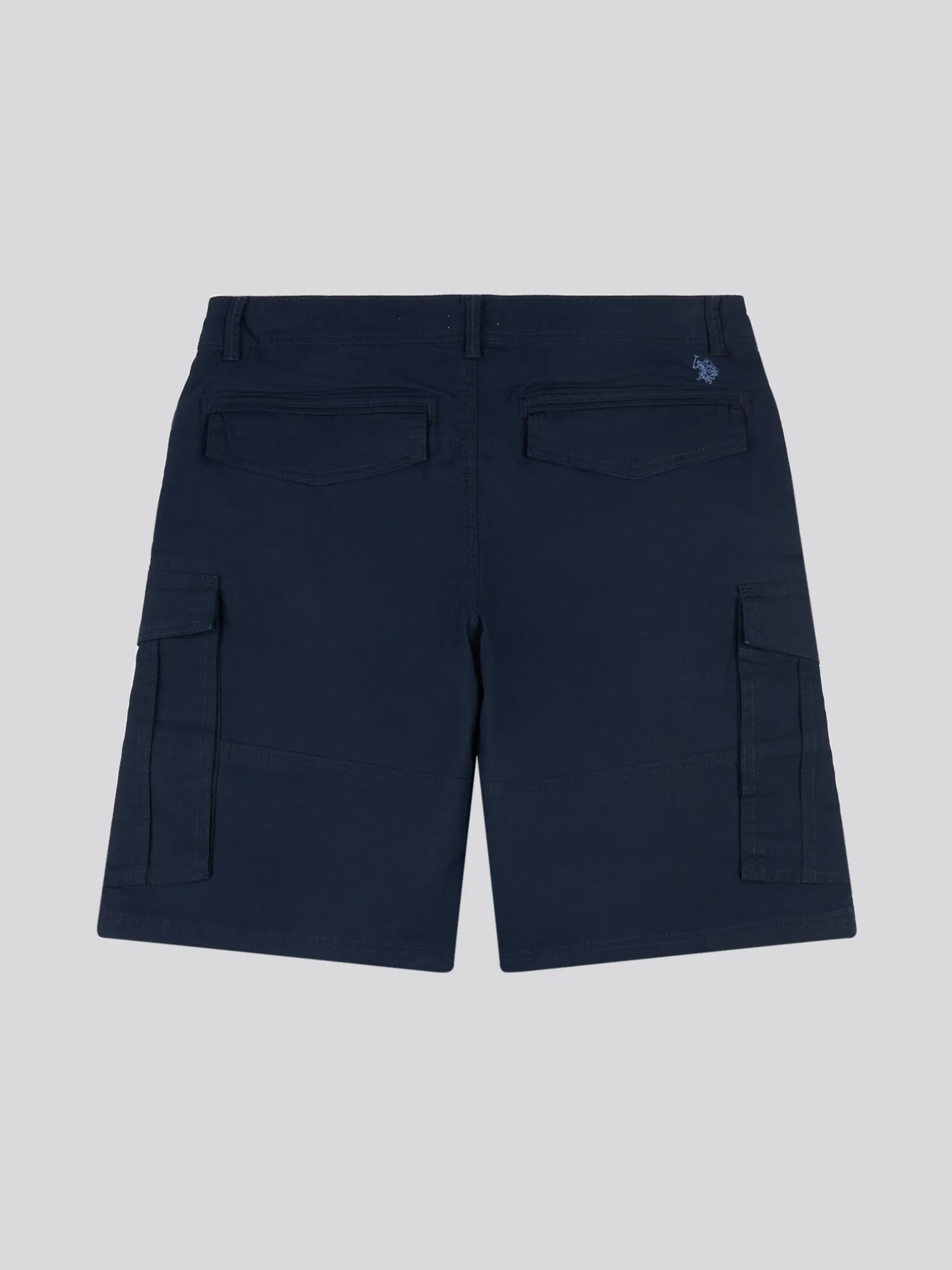 Mens Dobby Weave Cargo Short in Dark Sapphire Navy / Moonlight Blue DHM