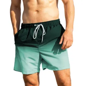 Men's Hawaiian Vacation Gradient Print Shorts 81804813L
