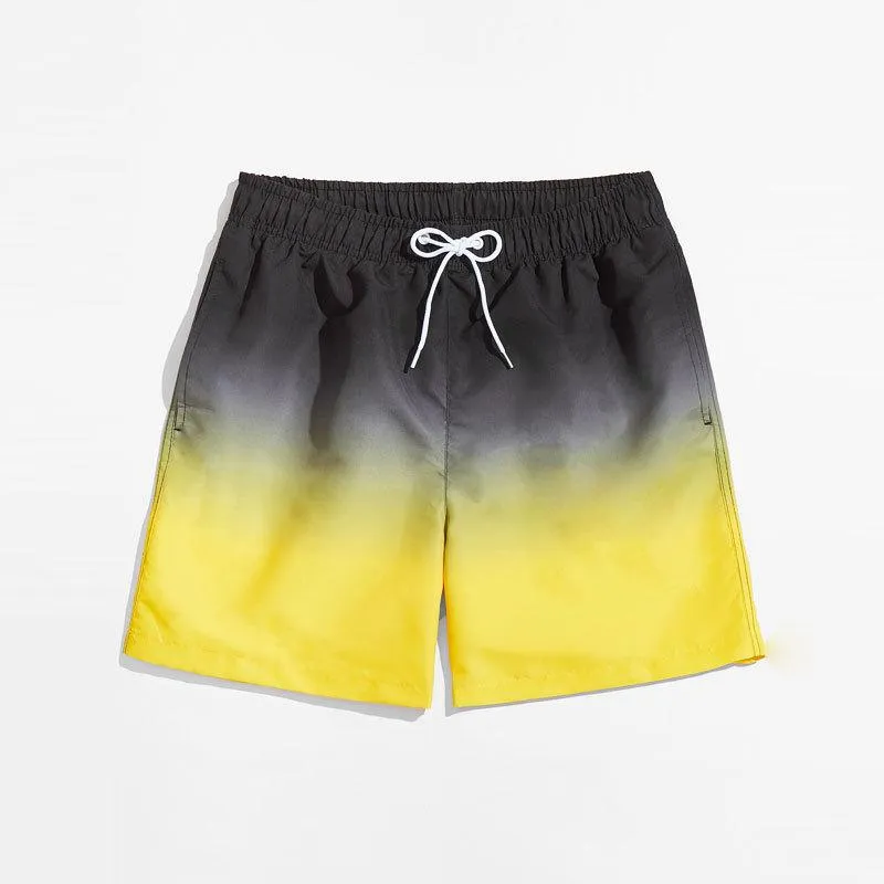 Men's Hawaiian Vacation Gradient Print Shorts 81804813L