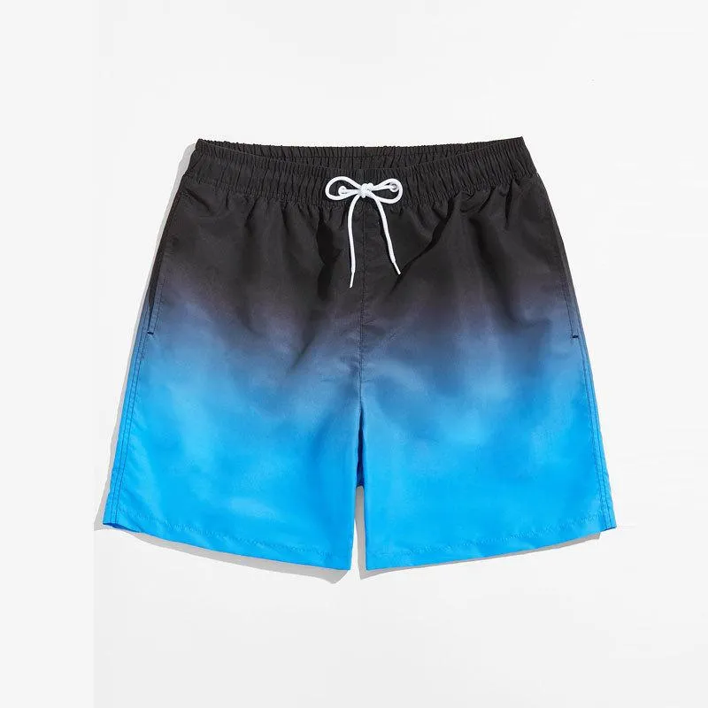 Men's Hawaiian Vacation Gradient Print Shorts 81804813L