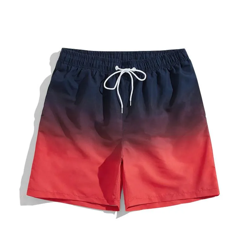 Men's Hawaiian Vacation Gradient Print Shorts 81804813L