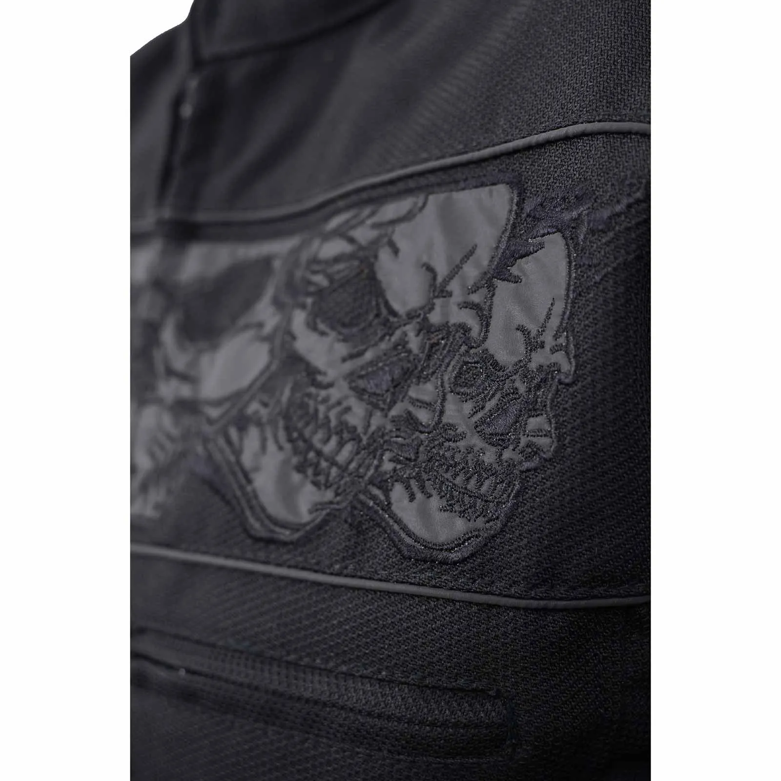 Milwaukee Leather MPM1730 Black Padded Textile Motorcycle Jacket for