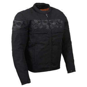 Milwaukee Leather MPM1730 Black Padded Textile Motorcycle Jacket for